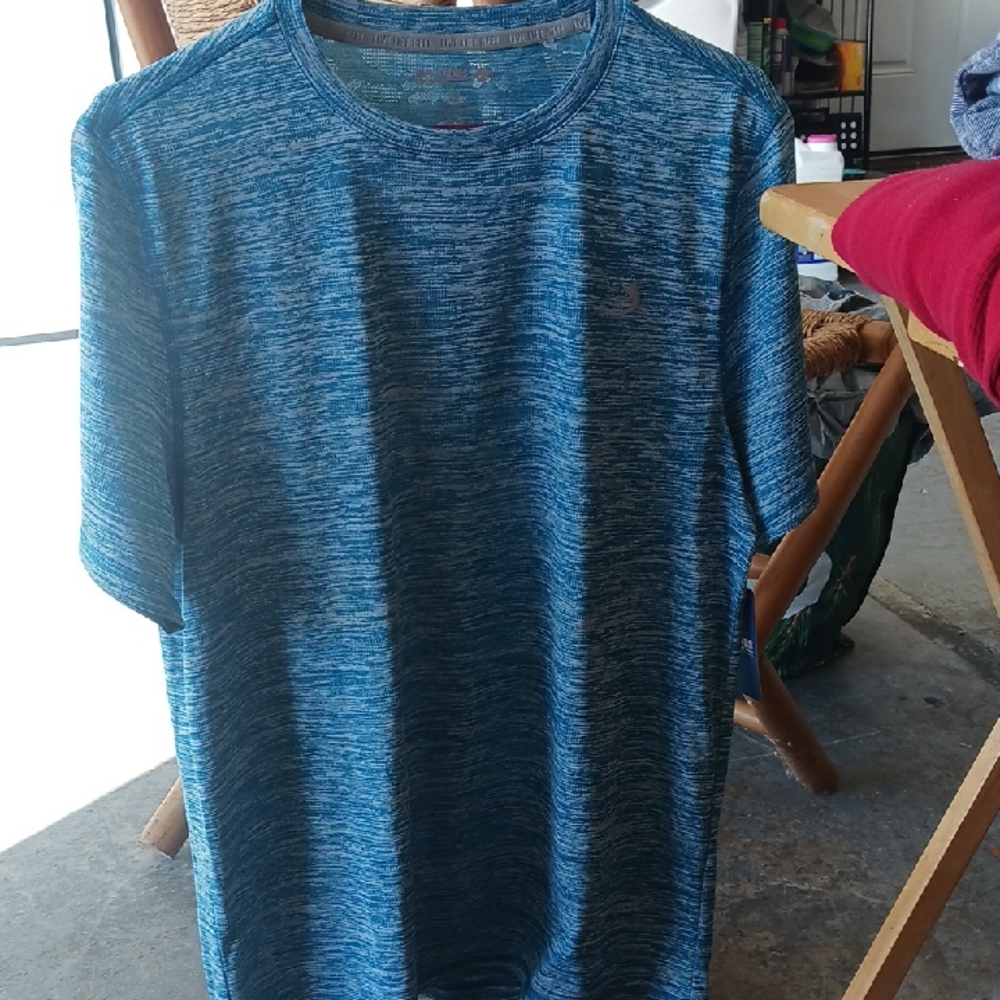 Reel Legends Blue Heather Short Sleeve Tee